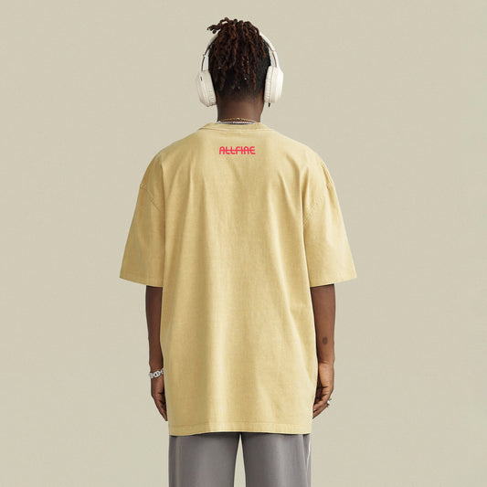 ALL FIRE “MUSIC” Oversized Tee