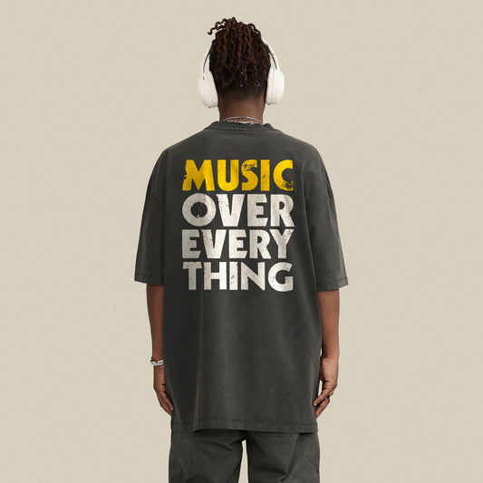 Yellow Heart "Music Over Everything" Men's Tee