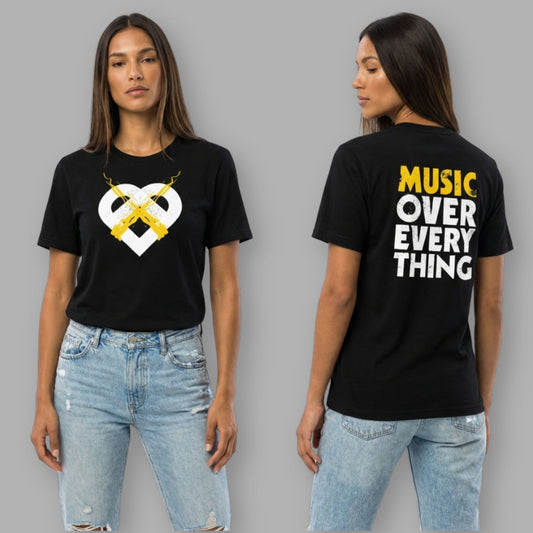 Yellow Heart Music Over Everything Tee